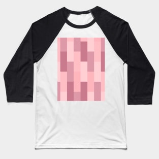 Pink Shades Geometric Tile Design Baseball T-Shirt